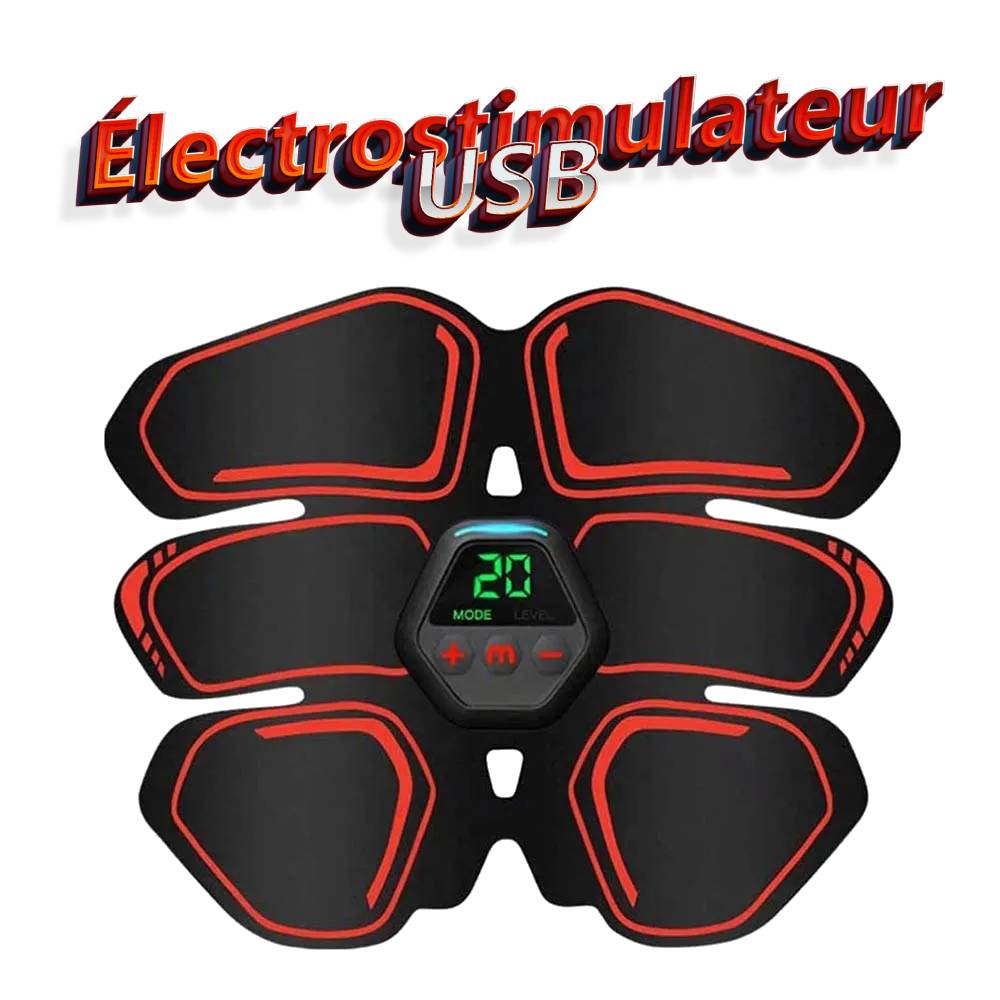 Électrostimulateur abdominal rechargeable en USB