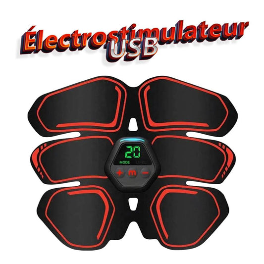 Électrostimulateur abdominal rechargeable en USB