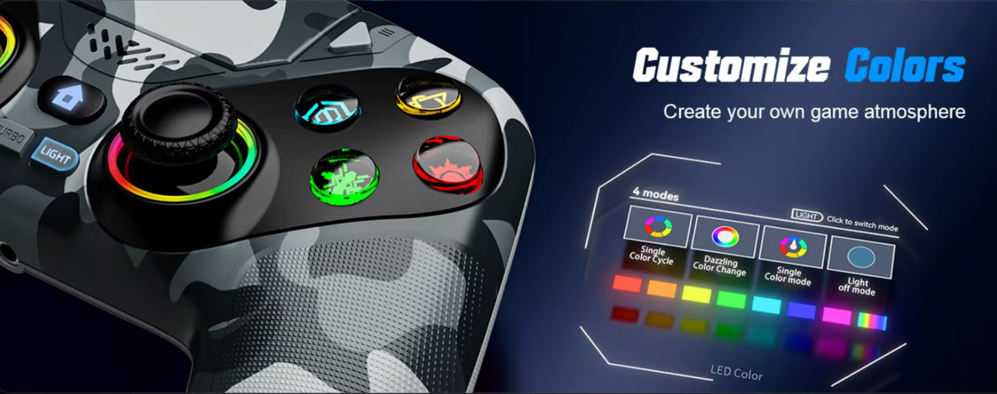Manette Gaming avec Palettes Arrières PS5/PC