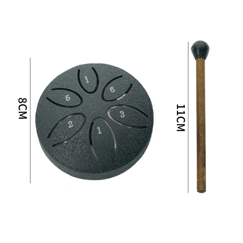 tambour a langue de poche noir