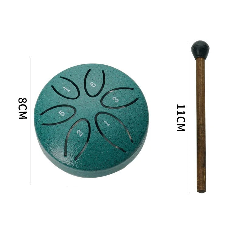 tambour a langue de poche vert