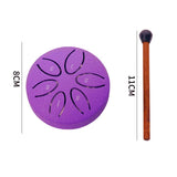 tambour a langue de poche violet