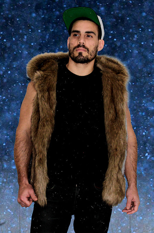 fourrure homme hip-hop trappeur viking