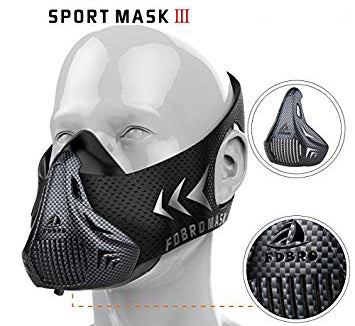 Masque d'entraînement respirant pour hommes et femmes - Masque d'élévation  de haute altitude 3.0 pour l'endurance - Masque d'entraînement cardio