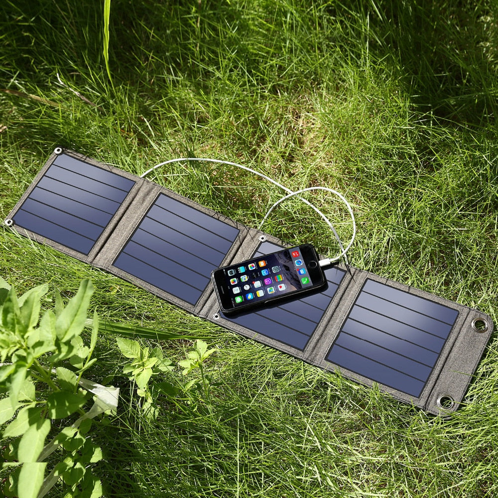 carnet chargeur solaire usb 14 watts