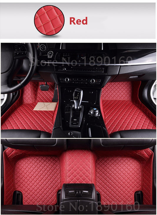 tapis de sol rouge pour voiture