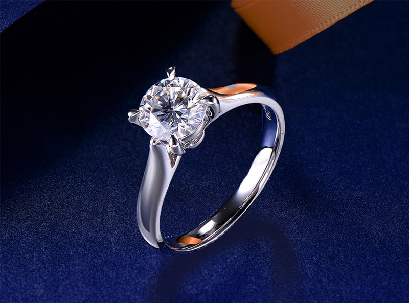 Bague en or blanc 18 carats pour femme