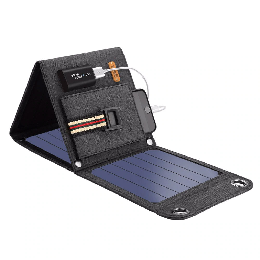 carnet chargeur solaire usb 14 watts