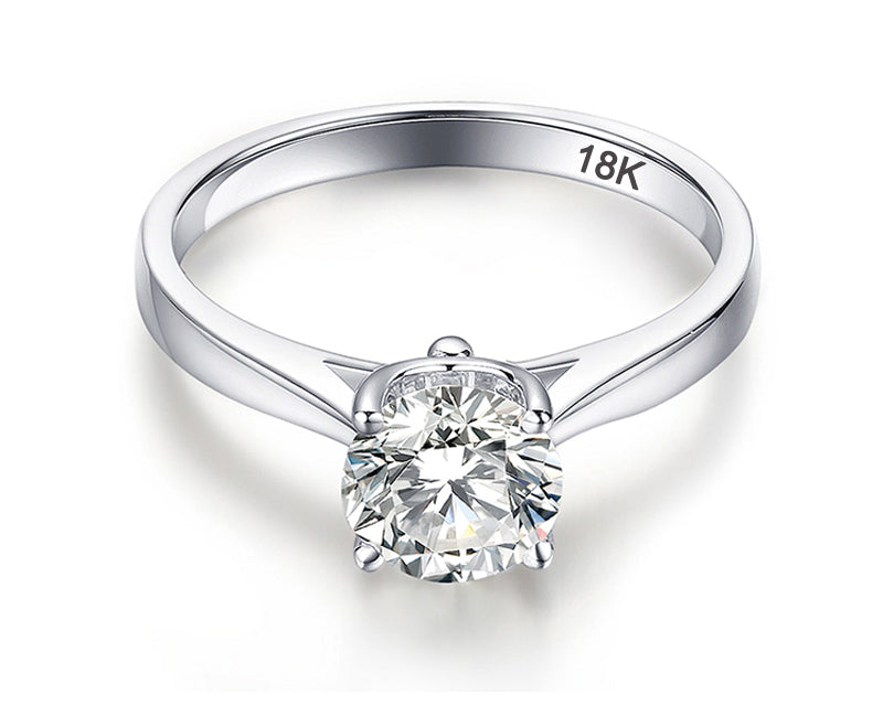 Bague en or blanc 18 carats pour femme