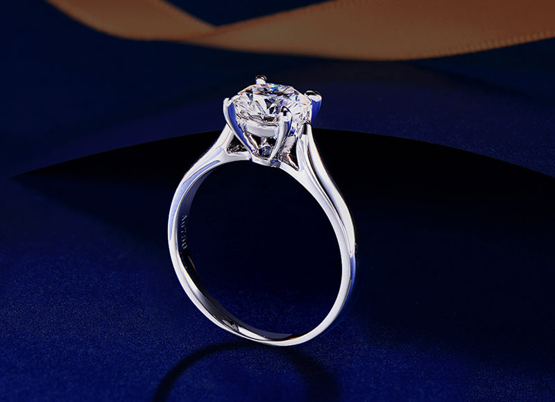 Bague en or blanc 18 carats pour femme
