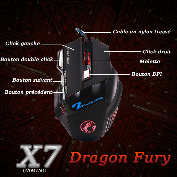 souris gaming bouton