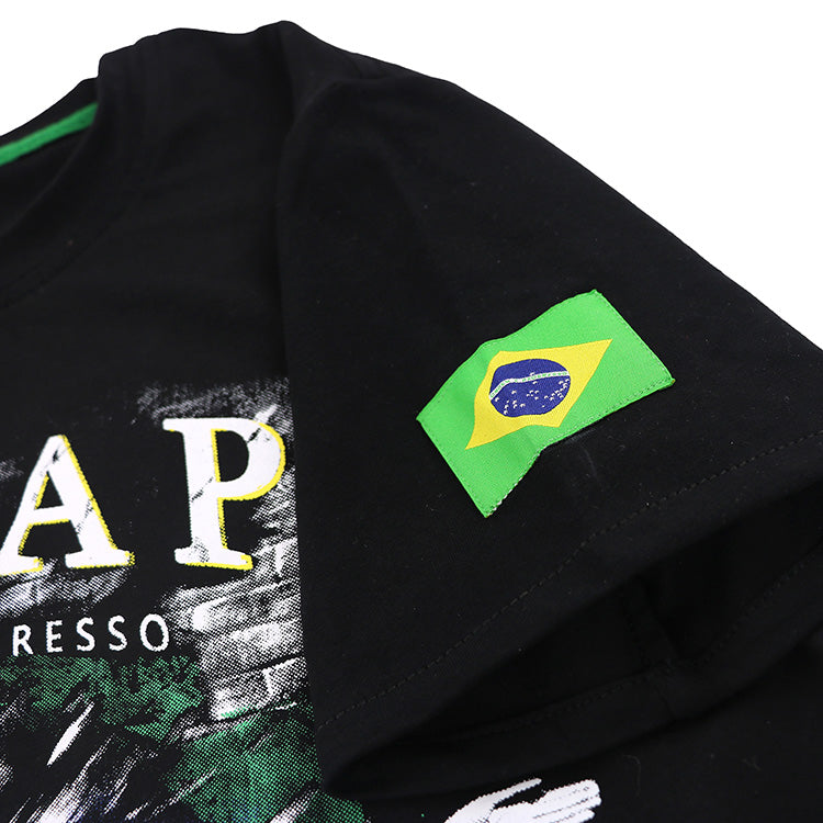 maillot mma tee shirt respirant noir bresil