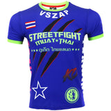 maillot boxe thai tee shirt respirant sagat street fighter