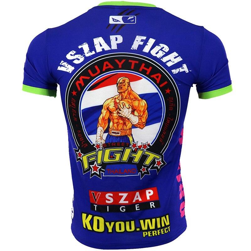 maillot boxe thai tee shirt respirant sagat street fighter
