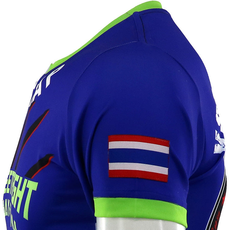maillot boxe thai tee shirt respirant sagat street fighter