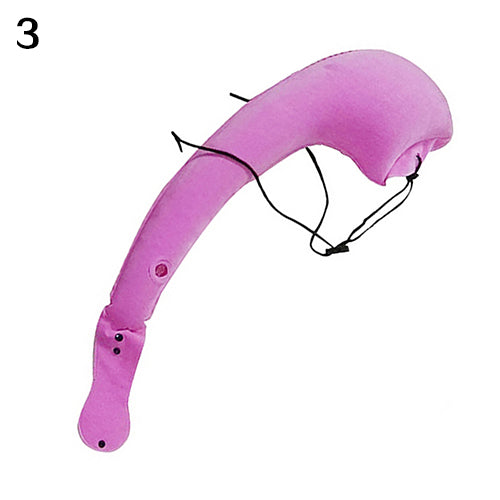 Oreiller gonflable de voyage rose