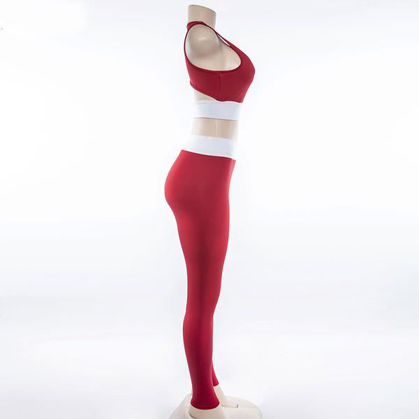 legging femme sport sexy rouge