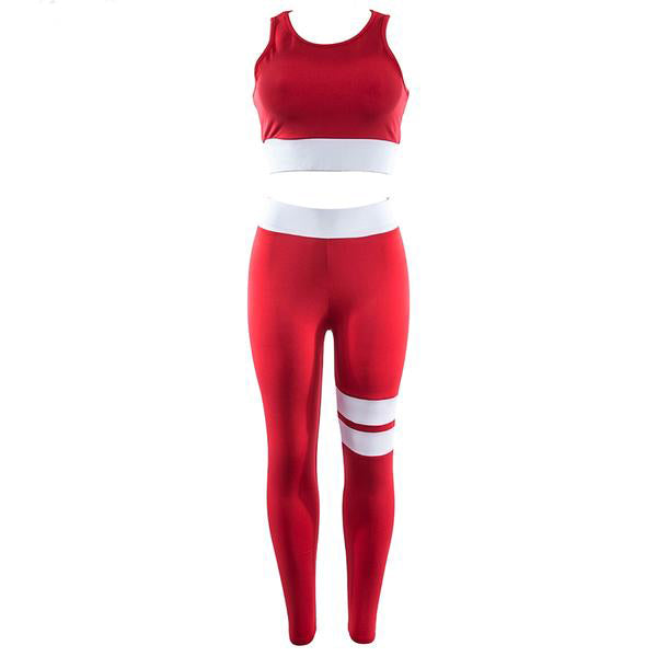 legging femme sport sexy rouge