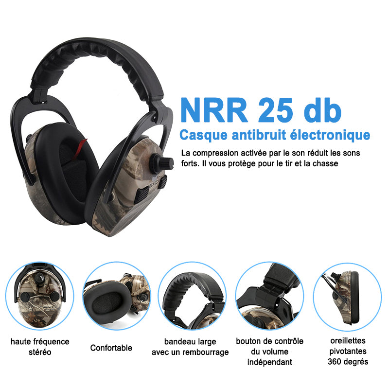 Casque antibruit chasse pas cher