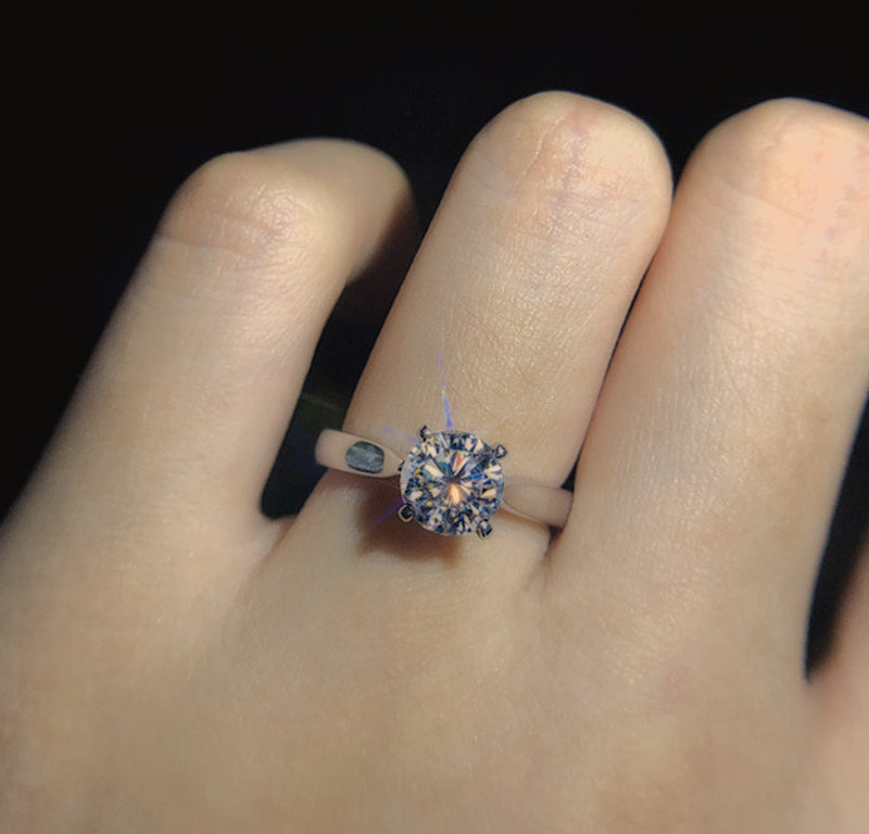 Bague en or blanc 18 carats pour femme